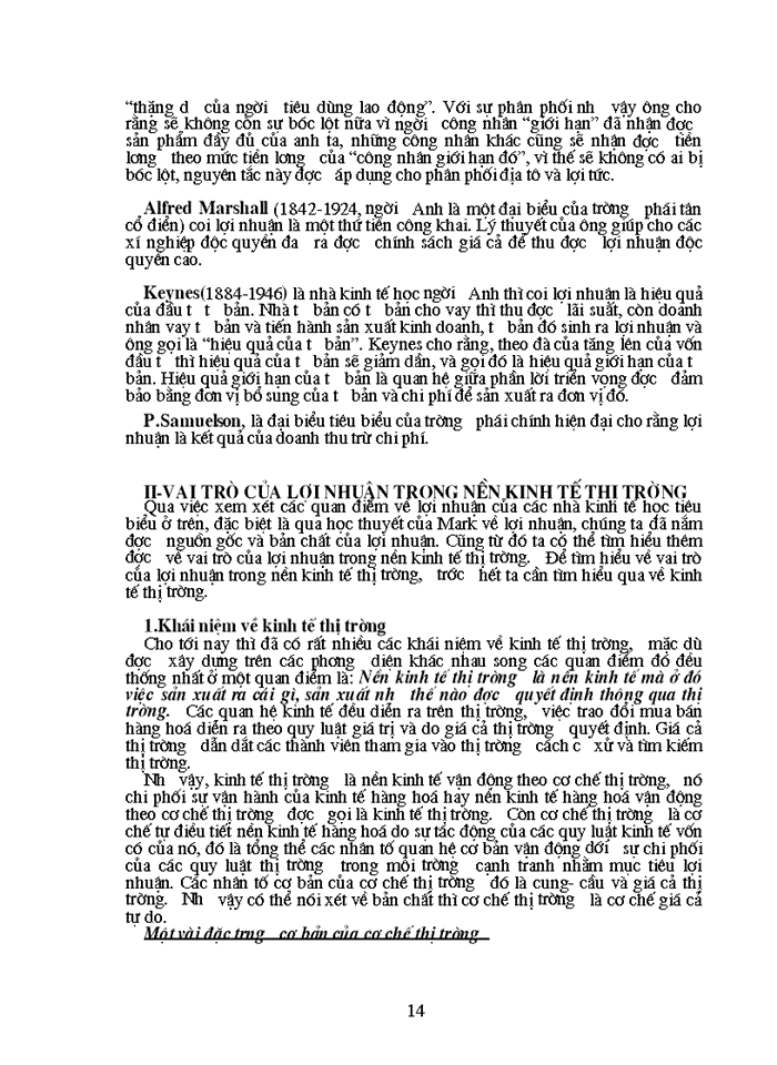 image for page Nguồn gốc bản chất và vai trò của lợi nhuận trong nền Kinh tế Thị trường