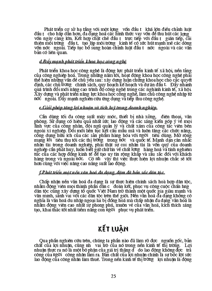 image for page Nguồn gốc bản chất và vai trò của lợi nhuận trong nền Kinh tế Thị trường