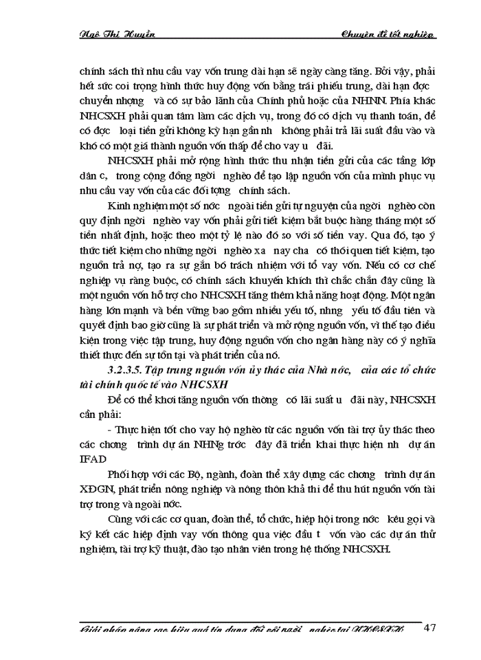 image for page Giải pháp nâng cao hiệu quả tín dụng đối với người nghèo tại Ngân hàng chính sách Xã hội