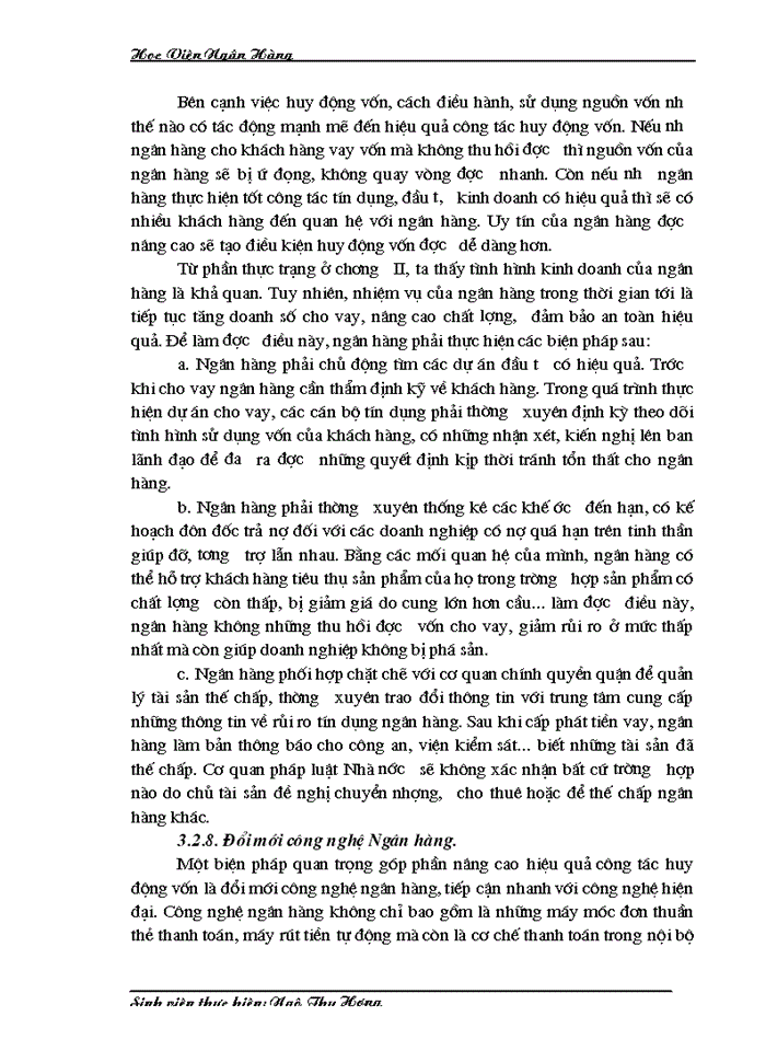 image for page Công tác huy động vốn tại Sở giao dịch I Ngân hàng Công thương Việt Nam Thực trạng và Giải pháp