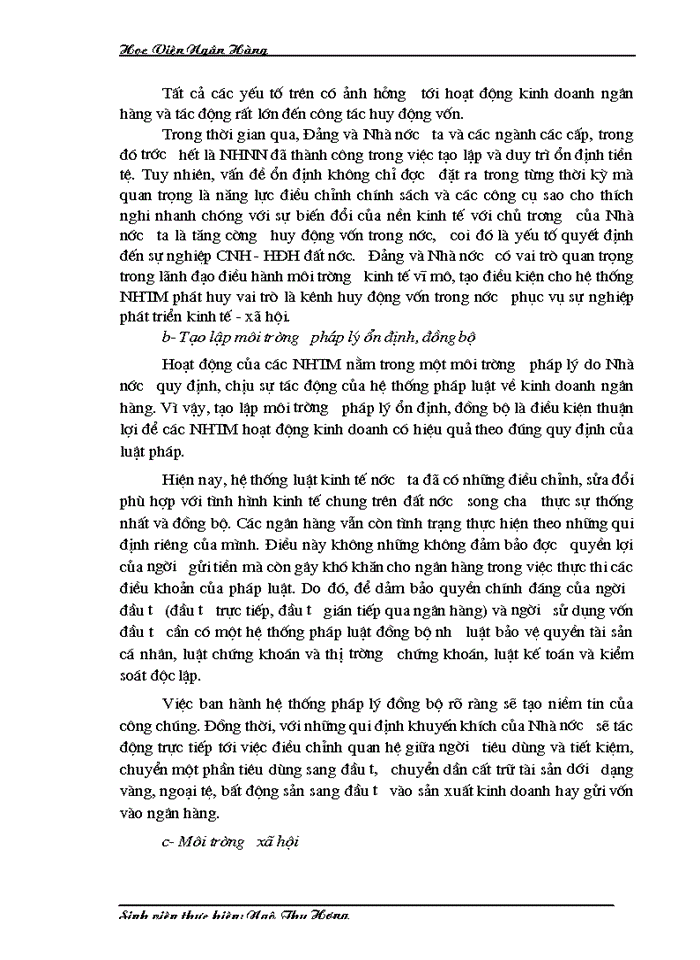 image for page Công tác huy động vốn tại Sở giao dịch I Ngân hàng Công thương Việt Nam Thực trạng và Giải pháp