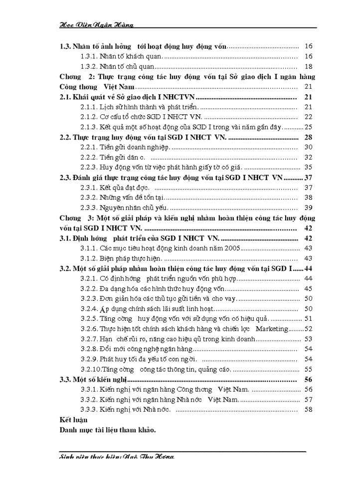 image for page Công tác huy động vốn tại Sở giao dịch I Ngân hàng Công thương Việt Nam Thực trạng và Giải pháp