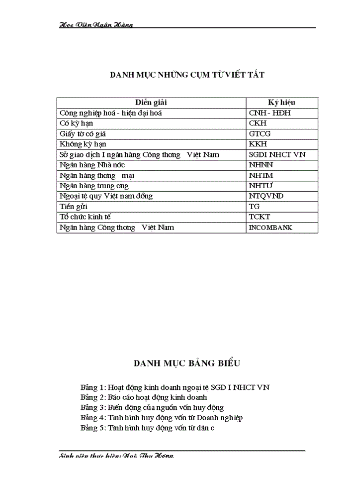 image for page Công tác huy động vốn tại Sở giao dịch I Ngân hàng Công thương Việt Nam Thực trạng và Giải pháp