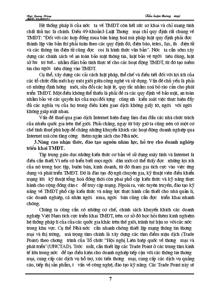 image for page Dịch vụ Thương mại Điện tử và các Giải pháp để phát triển và nâng cao dịch vụ Thương mại Điện tử ở Việt Nam