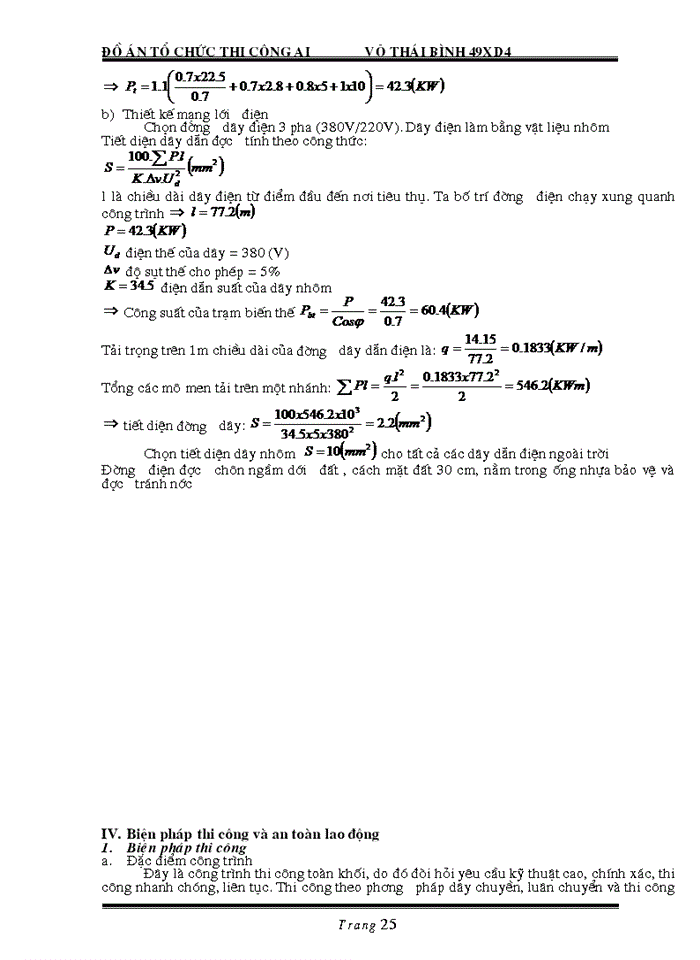 image for page Đồ án tổ chức thi công A1