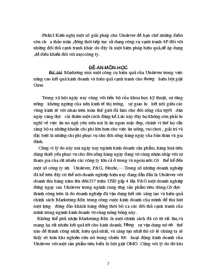 image for page Marketng Mix một công cụ hiệu quả của Unilever trong việc nâng cao Kết quả Kinh doanh và hiệu quả cạnh tranh cho thương hiệu bột giặt Omo