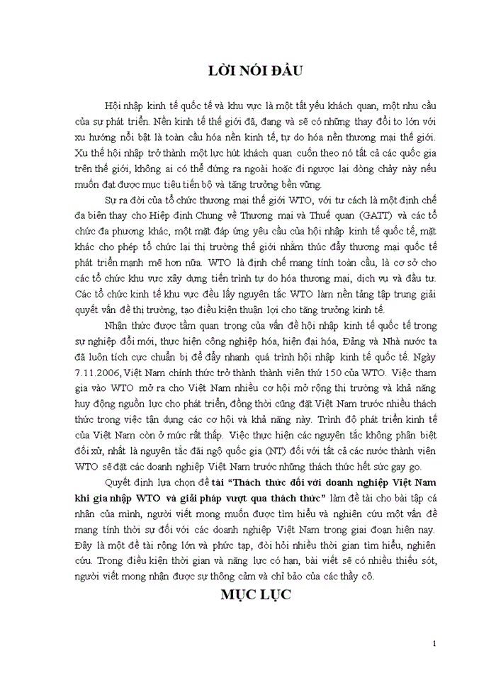 image for page Thách thức đối với Doanh nghiệp Việt Nam khi gia nhập WTO và Giải pháp vượt qua thách thức