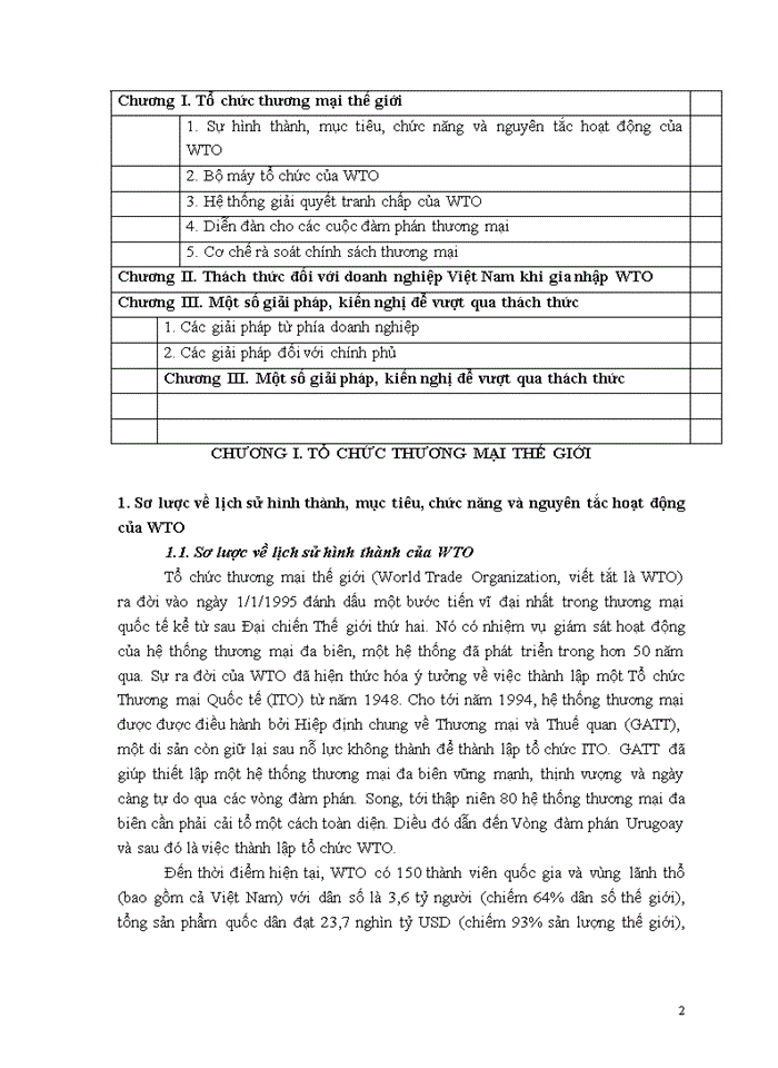 image for page Thách thức đối với Doanh nghiệp Việt Nam khi gia nhập WTO và Giải pháp vượt qua thách thức