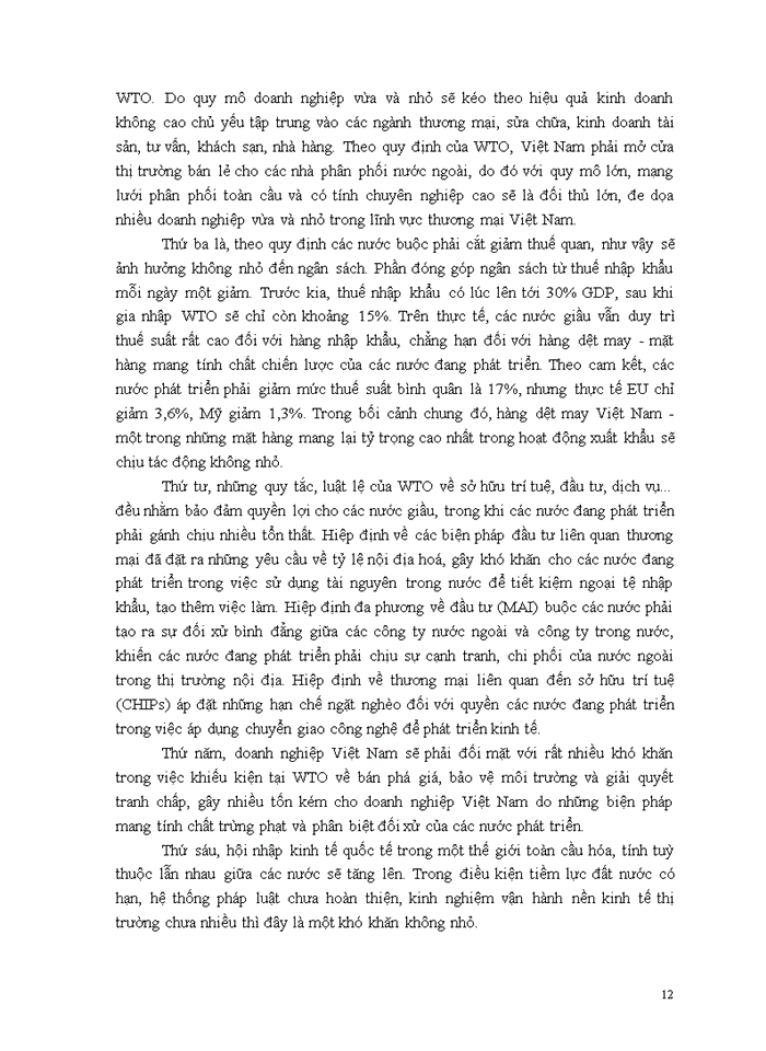 image for page Thách thức đối với Doanh nghiệp Việt Nam khi gia nhập WTO và Giải pháp vượt qua thách thức