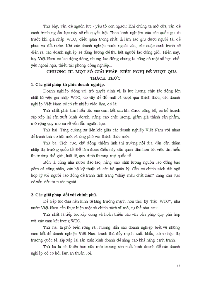 image for page Thách thức đối với Doanh nghiệp Việt Nam khi gia nhập WTO và Giải pháp vượt qua thách thức