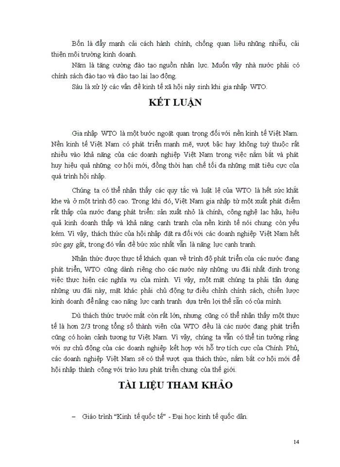 image for page Thách thức đối với Doanh nghiệp Việt Nam khi gia nhập WTO và Giải pháp vượt qua thách thức