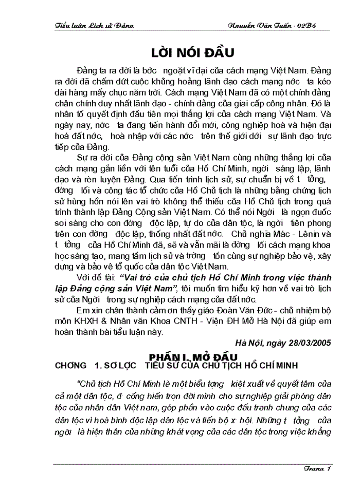 image for page Vai trò của chủ tịch Hồ Chí Minh trong việc thành lập Đảng cộng sản Việt Nam