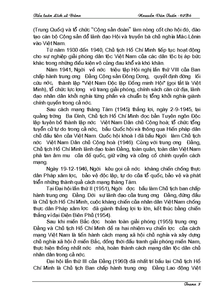 image for page Vai trò của chủ tịch Hồ Chí Minh trong việc thành lập Đảng cộng sản Việt Nam