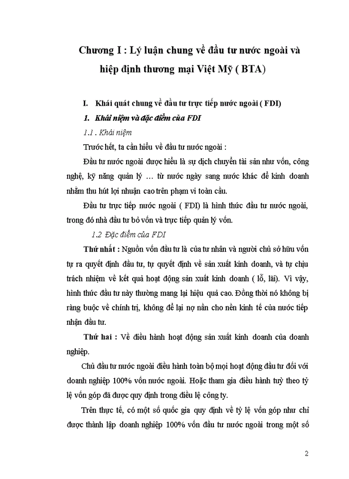 image for page Tác động của hiệp định Thương mại Việt Mỹ BTA tới đầu tư trực tiếp nước ngoài của Hoa Kỳ vào Việt Nam