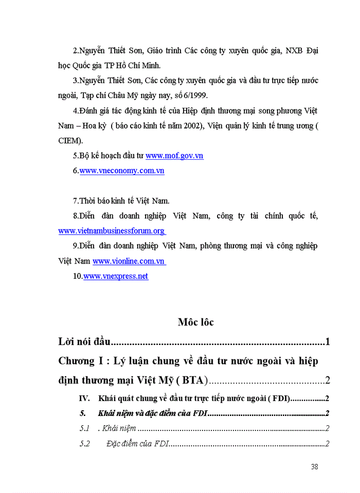 image for page Tác động của hiệp định Thương mại Việt Mỹ BTA tới đầu tư trực tiếp nước ngoài của Hoa Kỳ vào Việt Nam