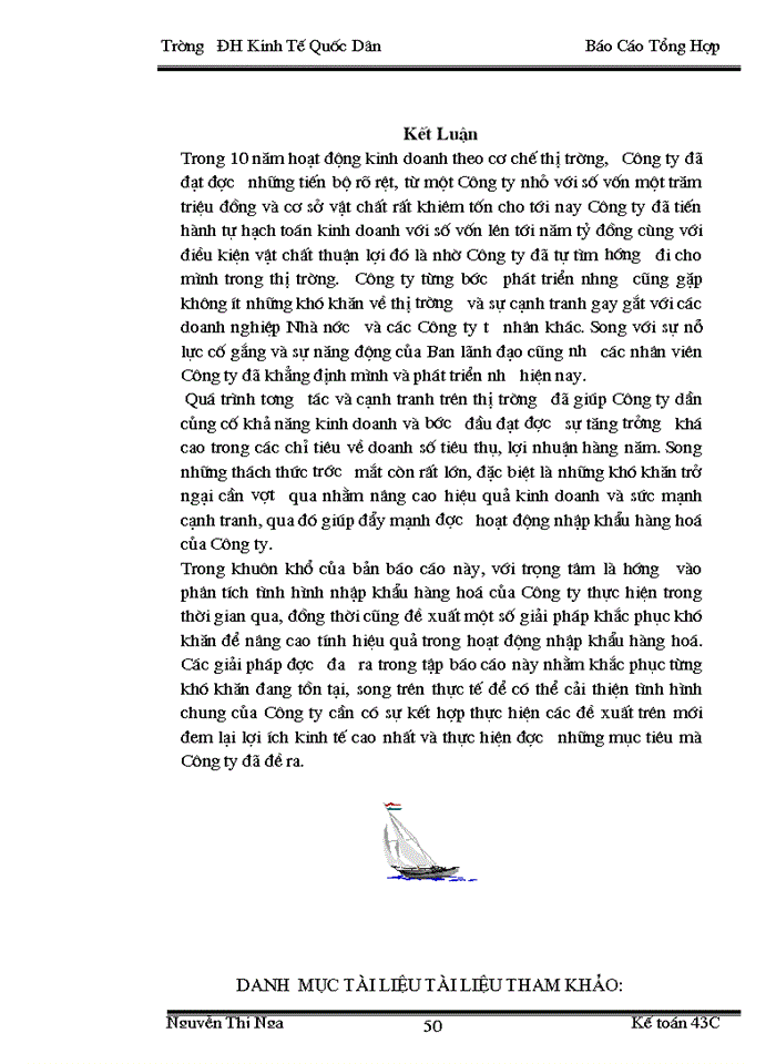 image for page Hoàn thiện công tác Kế toán lưu chuyển Hàng hóa Nhập khẩu tại Công ty Trách nhiệm Hữu hạn Văn Minh