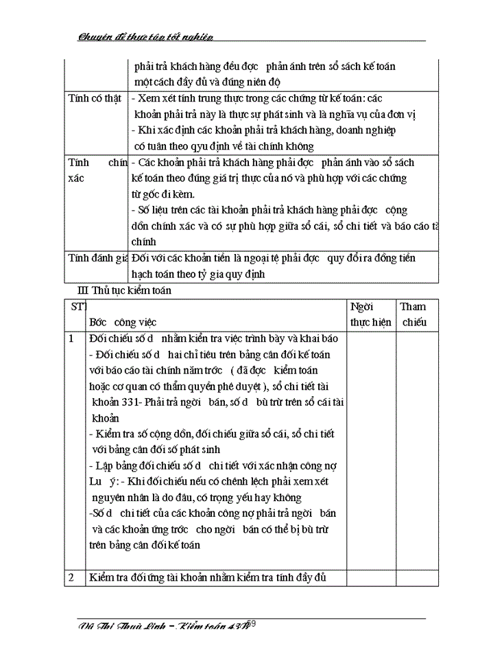 image for page Hoàn thiện lập kế hoạch Kiểm toán Báo cáo tài chính do Công ty Cổ phần Kiểm toán và Tư vấn Thăng Long thực hiện
