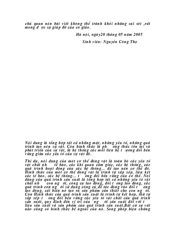 image for page Việc áp dụng cặp phạm trù nội dung và hình thức vào việc hình thành và phát triển thuốc lá vinataba trên thị trường