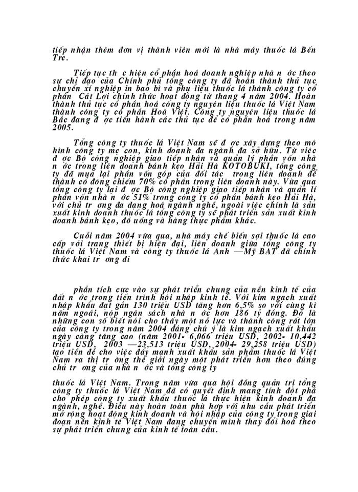 image for page Việc áp dụng cặp phạm trù nội dung và hình thức vào việc hình thành và phát triển thuốc lá vinataba trên thị trường