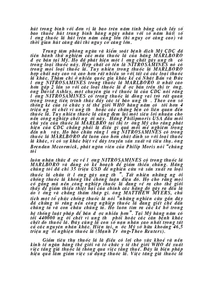 image for page Việc áp dụng cặp phạm trù nội dung và hình thức vào việc hình thành và phát triển thuốc lá vinataba trên thị trường