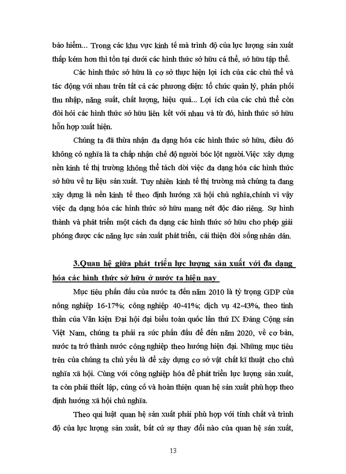 image for page Mối quan hệ biện chứng giữa sự phát triển lực lượng sản xuất với vấn đề đa dạng hóa các loại hình sở hữu