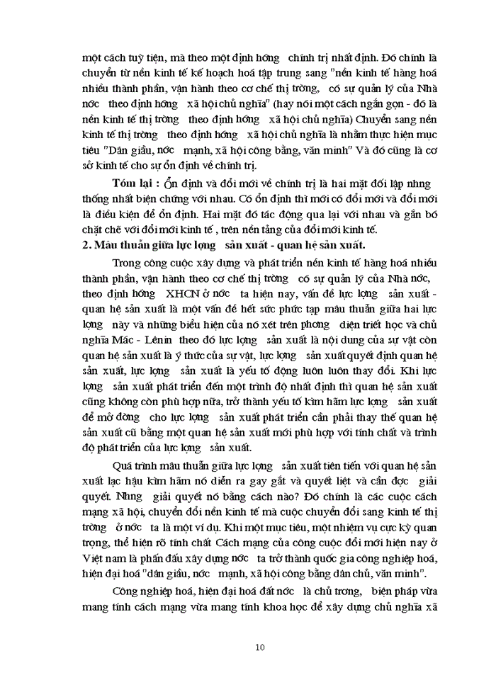 image for page Quy luật mâu thuẫn và những biểu hiện của nó trong quá trình Xây dựng Kinh tế Thị trường định hướng Xã hội Chủ nghĩa ở Việt Nam