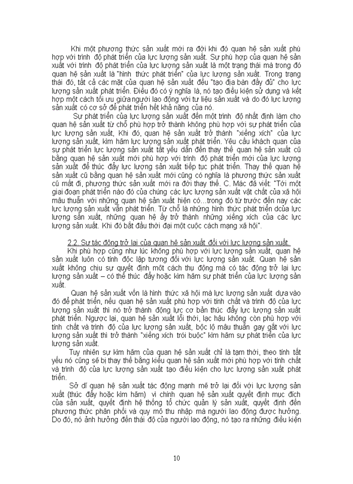 image for page Quy luật về sự phù hợp của Quan hệ Sản xuất với trình độ phát triển của Lực lượng Sản xuất