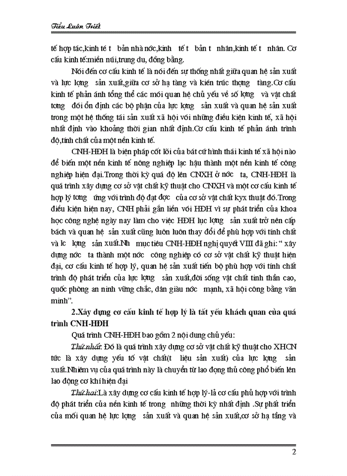 image for page Khái niệm cơ cấu Công nghiệp hóa - Hiện đại hóa