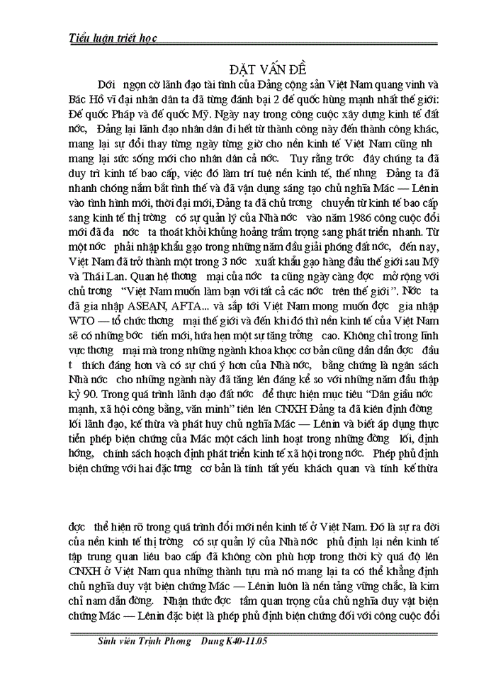 image for page Tiết mác Khái niệm phủ định biện chứng trong triết học Mác LêNin với việc phân tích đổi mới kinh tế ở Việt Nam