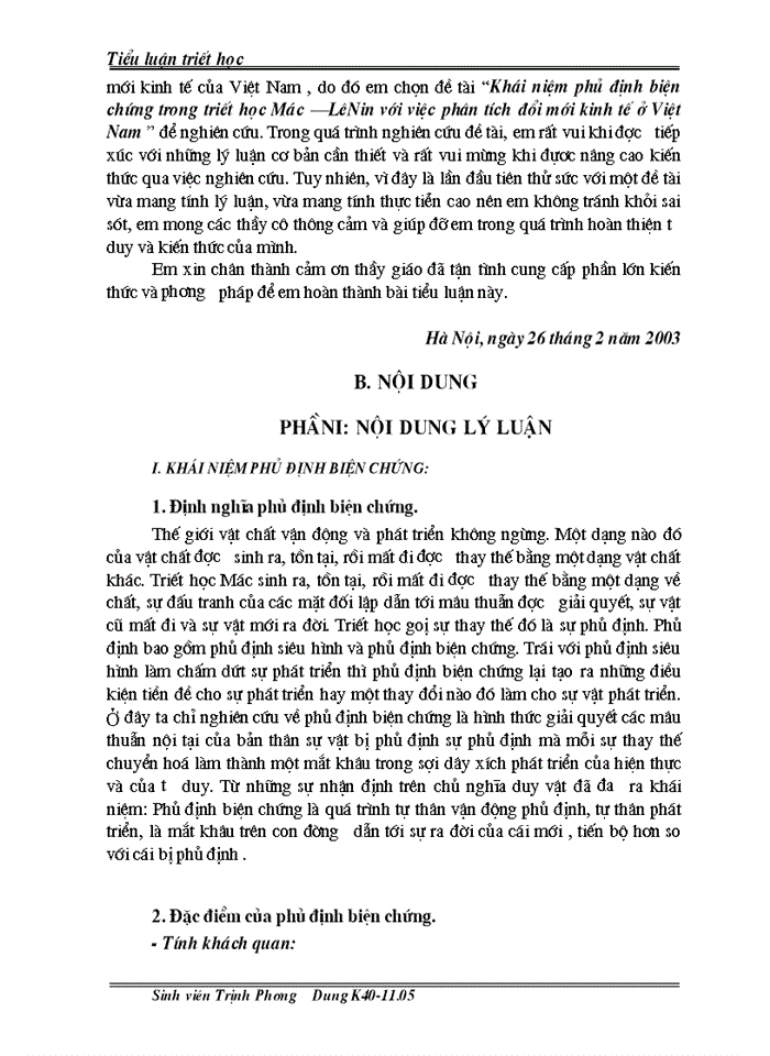 image for page Tiết mác Khái niệm phủ định biện chứng trong triết học Mác LêNin với việc phân tích đổi mới kinh tế ở Việt Nam