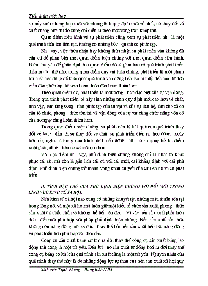 image for page Tiết mác Khái niệm phủ định biện chứng trong triết học Mác LêNin với việc phân tích đổi mới kinh tế ở Việt Nam