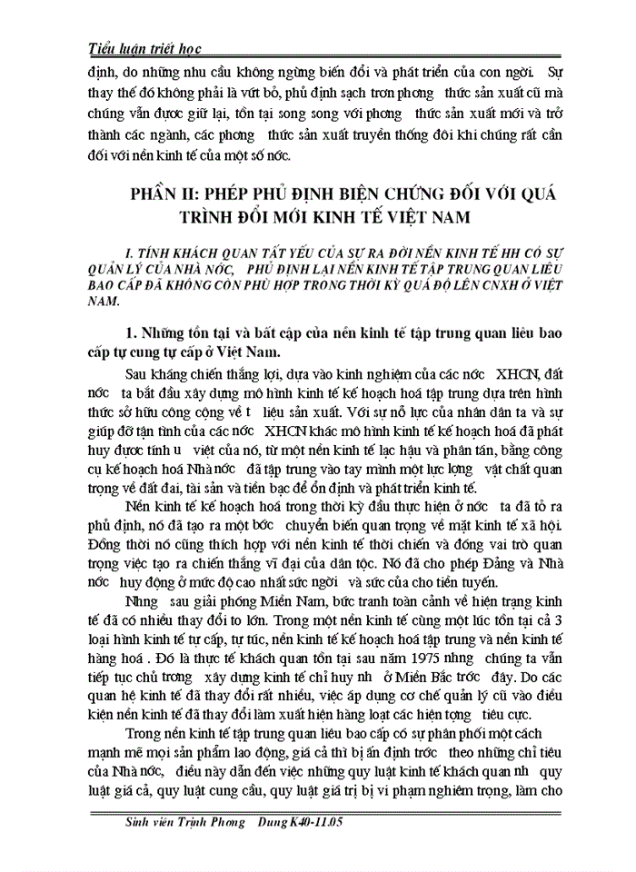 image for page Tiết mác Khái niệm phủ định biện chứng trong triết học Mác LêNin với việc phân tích đổi mới kinh tế ở Việt Nam