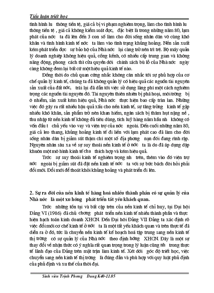 image for page Tiết mác Khái niệm phủ định biện chứng trong triết học Mác LêNin với việc phân tích đổi mới kinh tế ở Việt Nam