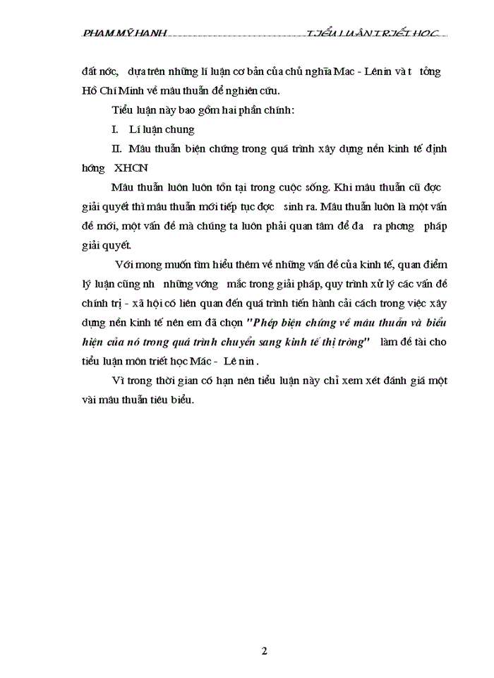 image for page Phép biện chứng về mâu thuẫn và biểu hiện của nó trong quá trình chuyển sang Kinh tế Thị trường