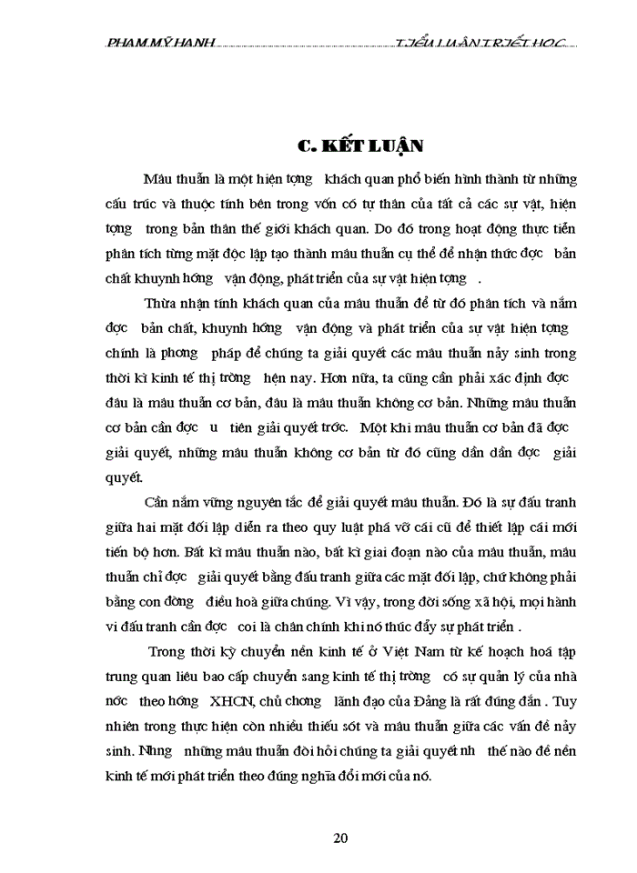 image for page Phép biện chứng về mâu thuẫn và biểu hiện của nó trong quá trình chuyển sang Kinh tế Thị trường
