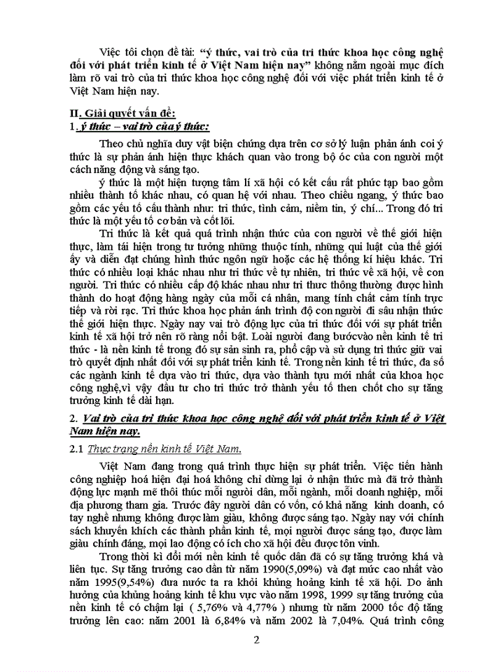 image for page Ý thức vai trò của tri thức khoa học công nghệ đối với phát triển kinh tế ở Việt Nam hiện nay