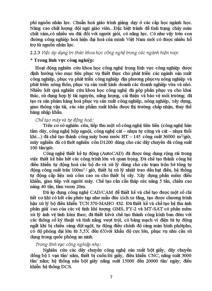 image for page Ý thức vai trò của tri thức khoa học công nghệ đối với phát triển kinh tế ở Việt Nam hiện nay