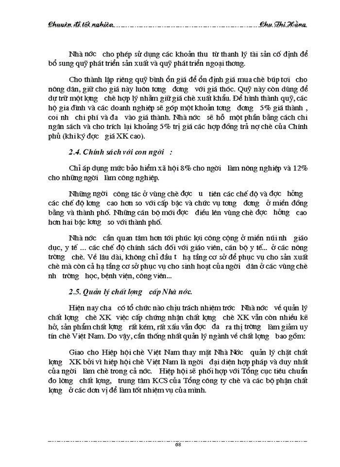 image for page Một số Giải pháp thúc đẩy Xuất khẩu chè của Tổng Công ty chè Việt Nam