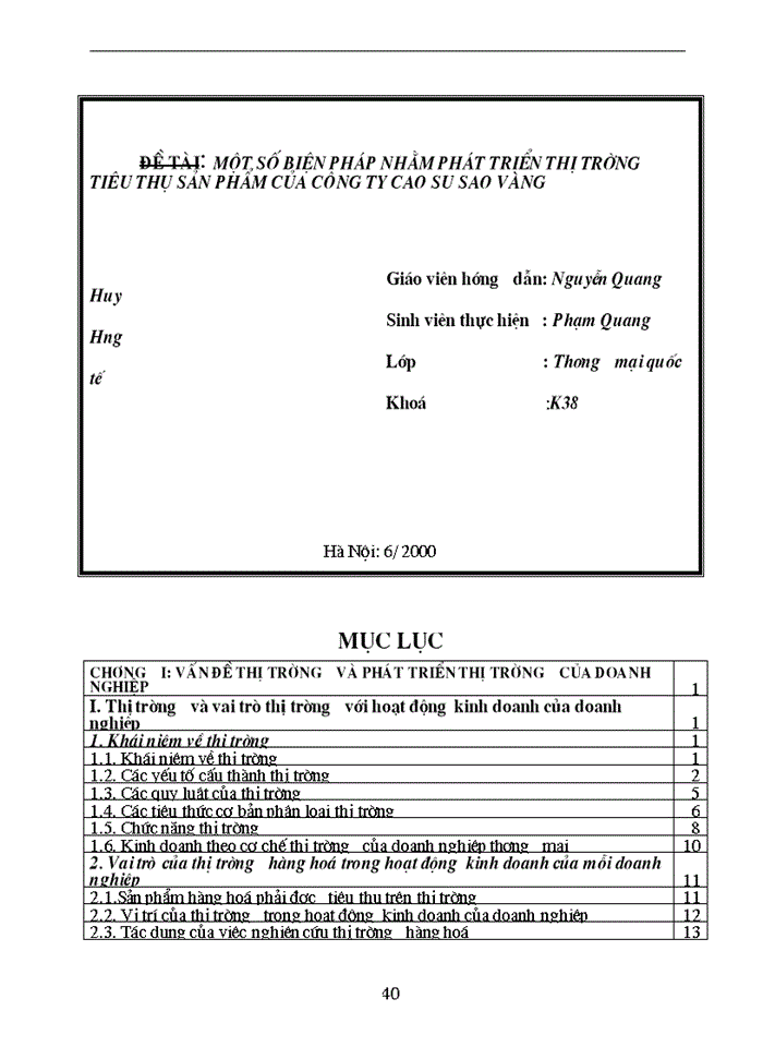 image for page Một số biện pháp nhằm phát triển thị trường Tiêu thụ Sản phẩm của Công ty Cao Su Sao Vàng