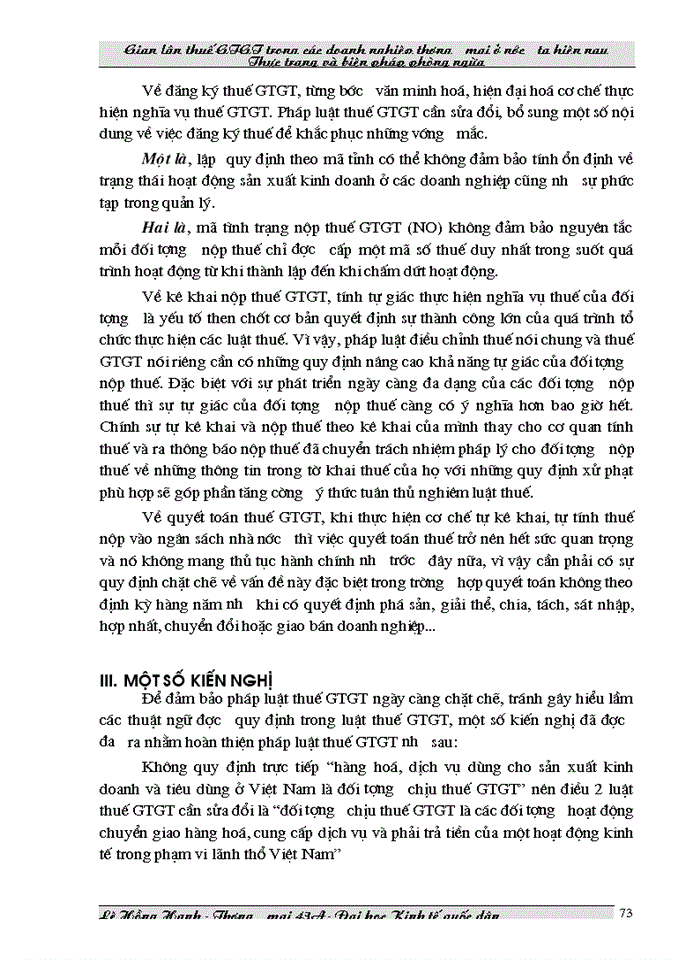 image for page THS Gian lận thuế Giá trị gia tăng trong các doanh nghiệp Thương mại ở Việt Nam hiện nay và biện pháp phòng ngừa