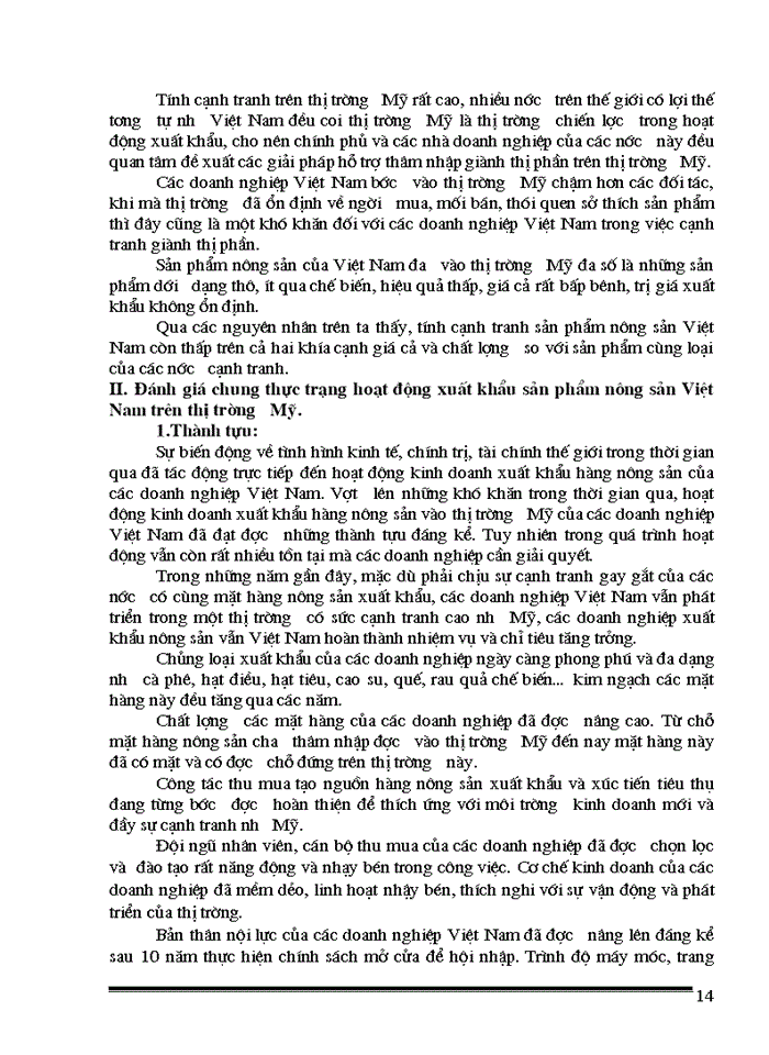 image for page Thực trạng và Giải pháp nhằm đẩy mạnh Xuất khẩu sản phẩm nông sản Việt Nam vào thị trường Mỹ