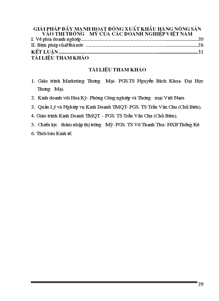 image for page Thực trạng và Giải pháp nhằm đẩy mạnh Xuất khẩu sản phẩm nông sản Việt Nam vào thị trường Mỹ
