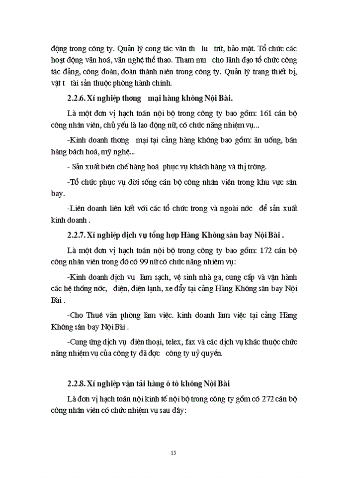 image for page Phân tích hoạt động Sản xuất Kinh doanh của Công ty dịch vụ Hàng Không sân bay Nội Bài