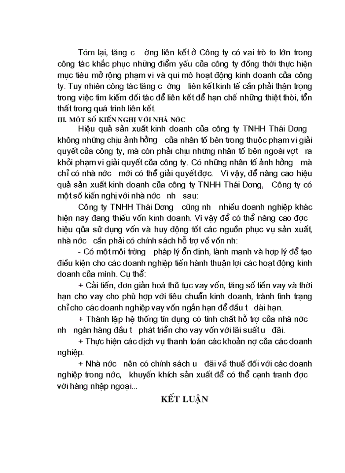 image for page Một số biện pháp chủ yếu nhằm nâng cao hiệu quả Sản xuất Kinh doanh ở Công ty Trách nhiệm Hữu hạn Thái Dương