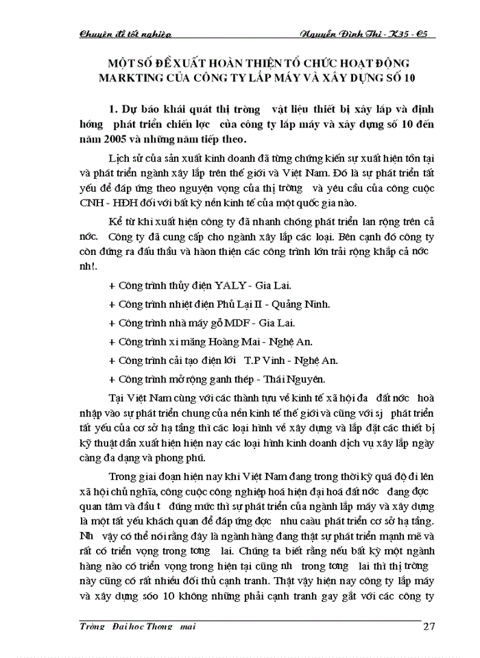 image for page Hoàn thiện tổ chức hoạt động Marketing của Công ty lắp máy và Xây dựng số 10