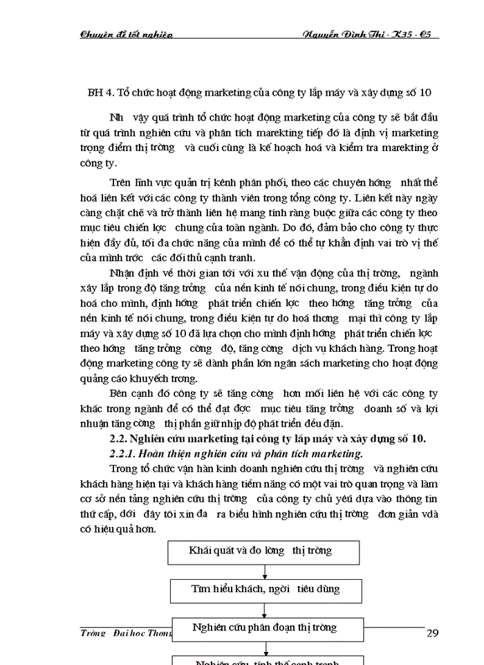 image for page Hoàn thiện tổ chức hoạt động Marketing của Công ty lắp máy và Xây dựng số 10