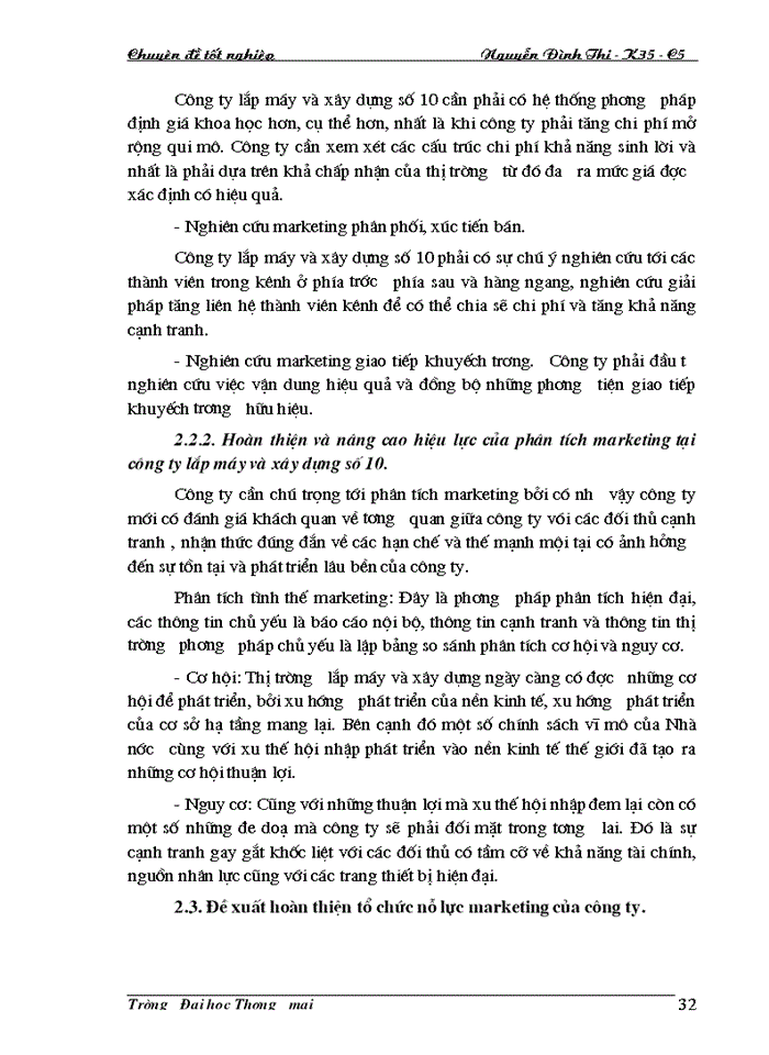 image for page Hoàn thiện tổ chức hoạt động Marketing của Công ty lắp máy và Xây dựng số 10