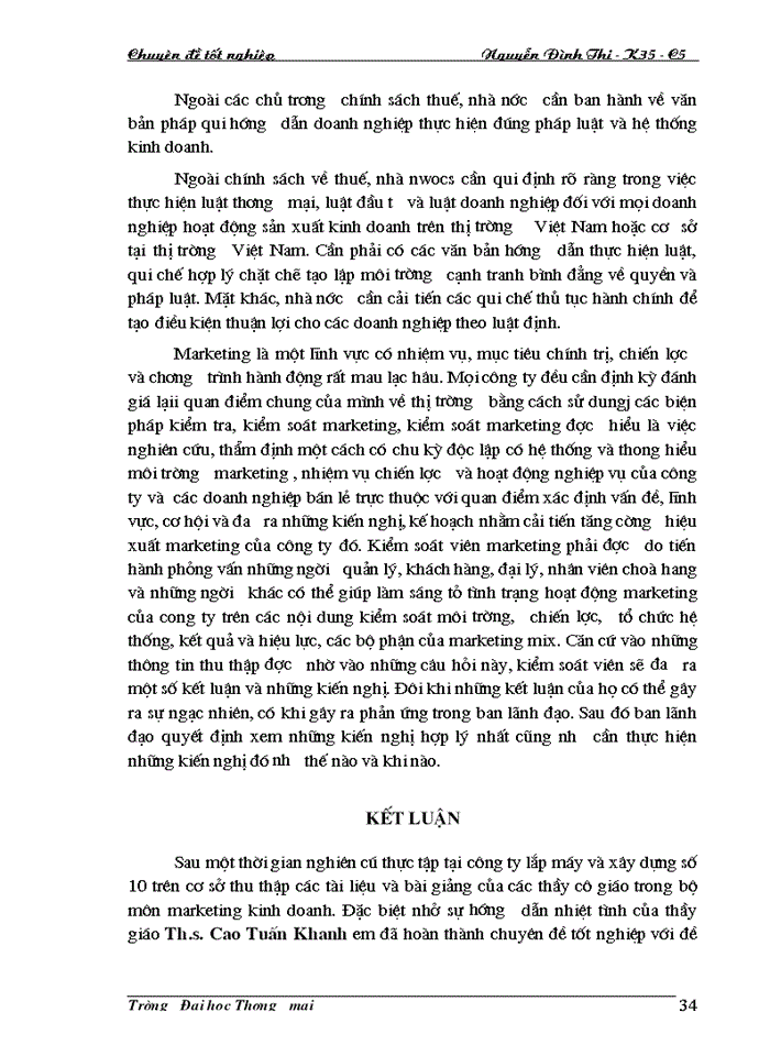 image for page Hoàn thiện tổ chức hoạt động Marketing của Công ty lắp máy và Xây dựng số 10