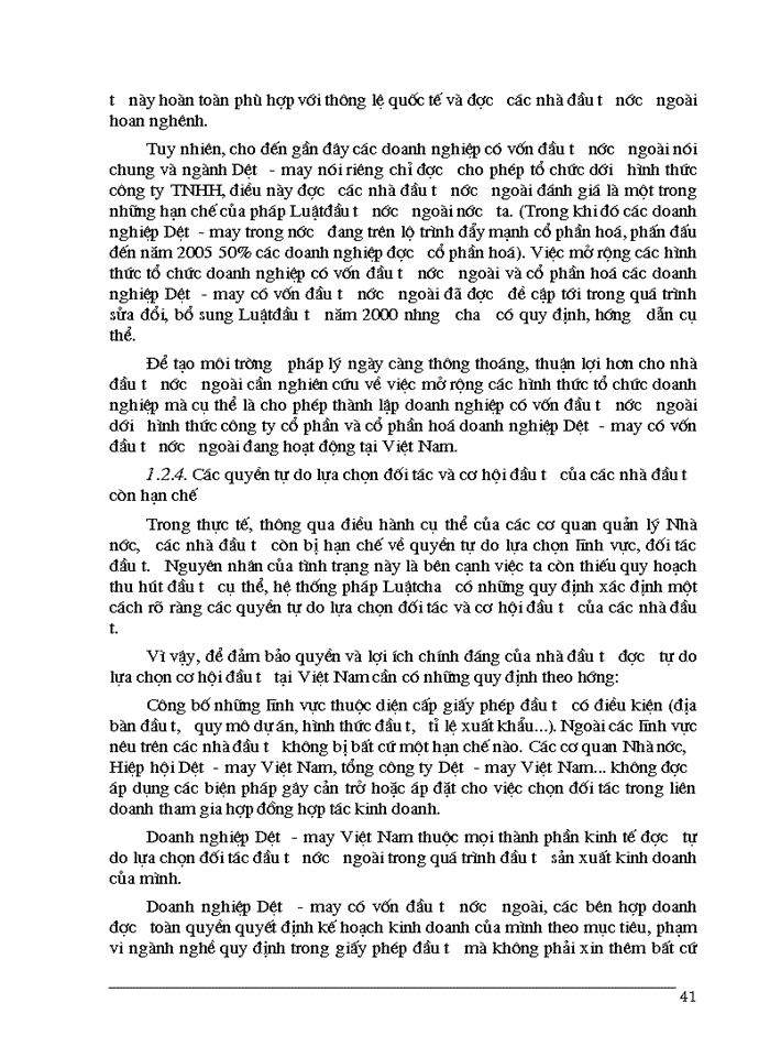 image for page Một số Giải pháp nhằm nâng cao năng lực quản lý Nhà nước đối với hoạt động đầu tư trực tiếp nước ngoài trong lĩnh vực Dệt- may