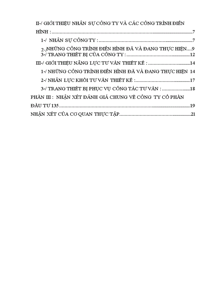 image for page Giới thiệu tóm tắt Công ty cổ phần đầu tư 135